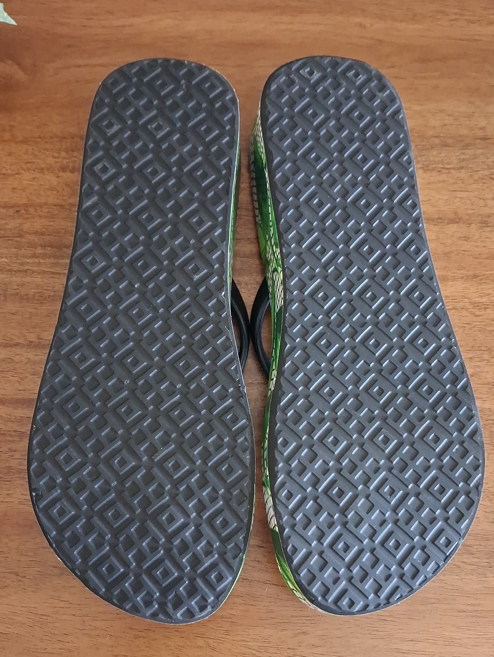 Tory Burch Thandie Tropical Leaf Platform Wedge Flip Flop Sandal ** Size 8.5 - Picture 6 of 9